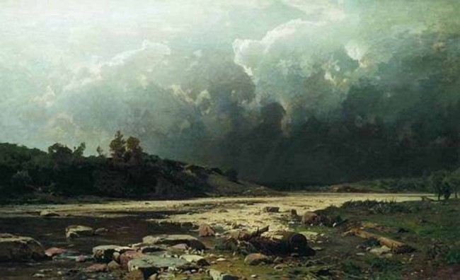 Сочинение по картине: Дюккер - "Приближение грозы"